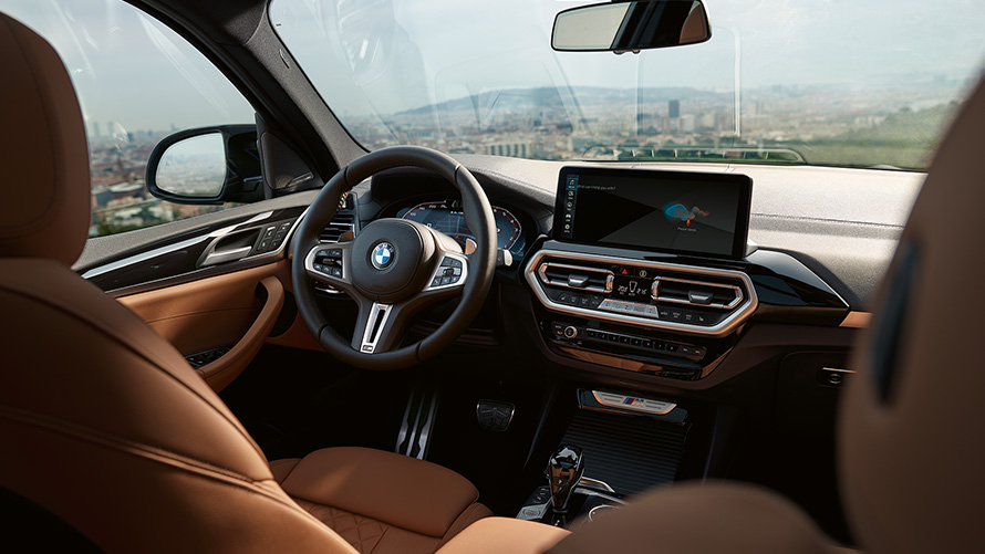 BMW X3 M40i (G01) LCI Facelift 2021, vairuotojo erdvė
