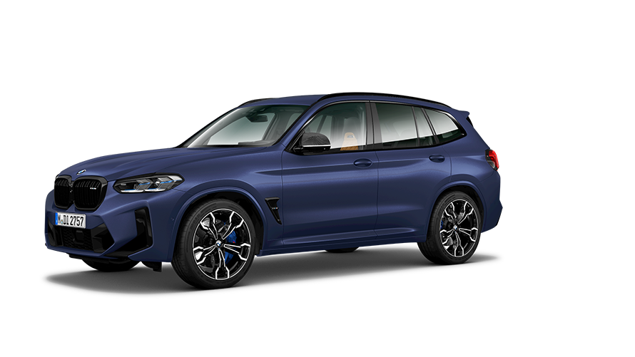 BMW M serijos BMW X3 M (F97) trijų ketvirčių vaizdas iš šono BMW M serijos BMW X3 M (F97) trijų ketvirčių vaizdas iš šono