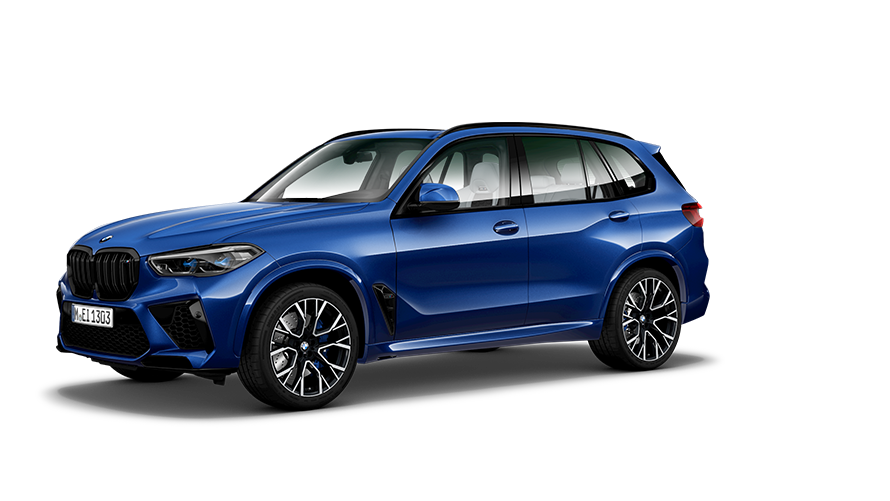 BMW M serijos BMW X5 M (F95) trijų ketvirčių vaizdas iš šono BMW M serijos BMW X5 M (F95) trijų ketvirčių vaizdas iš šono