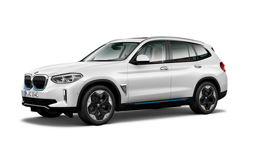 BMW X serijos BMW iX3 (G08) trijų ketvirčių vaizdas iš šono BMW X serijos BMW iX3 (G08) trijų ketvirčių vaizdas iš šono