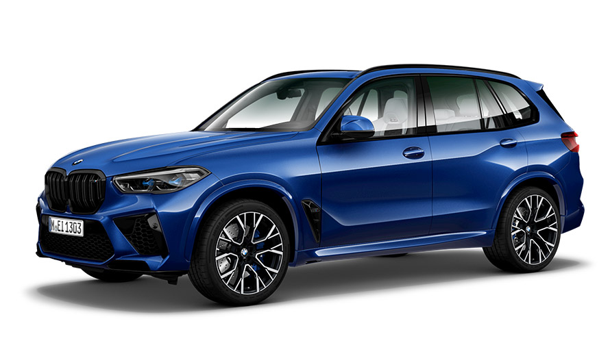 BMW X serijos BMW X5 M (G05 MP) trijų ketvirčių vaizdas iš šono BMW X serijos BMW X5 M (G05 MP) trijų ketvirčių vaizdas iš šono