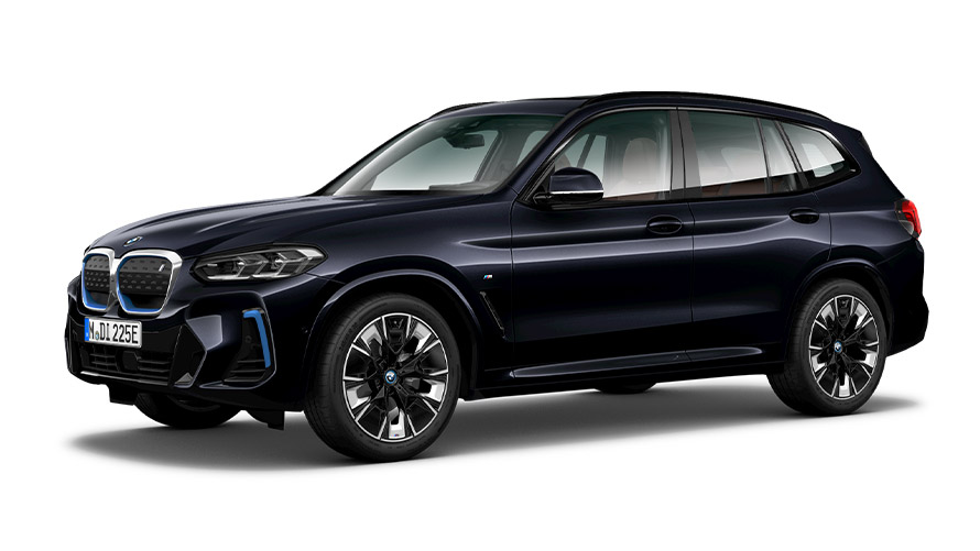 BMW X serijos BMW iX3 (G08) trijų ketvirčių vaizdas iš šono BMW X serijos BMW iX3 (G08) trijų ketvirčių vaizdas iš šono