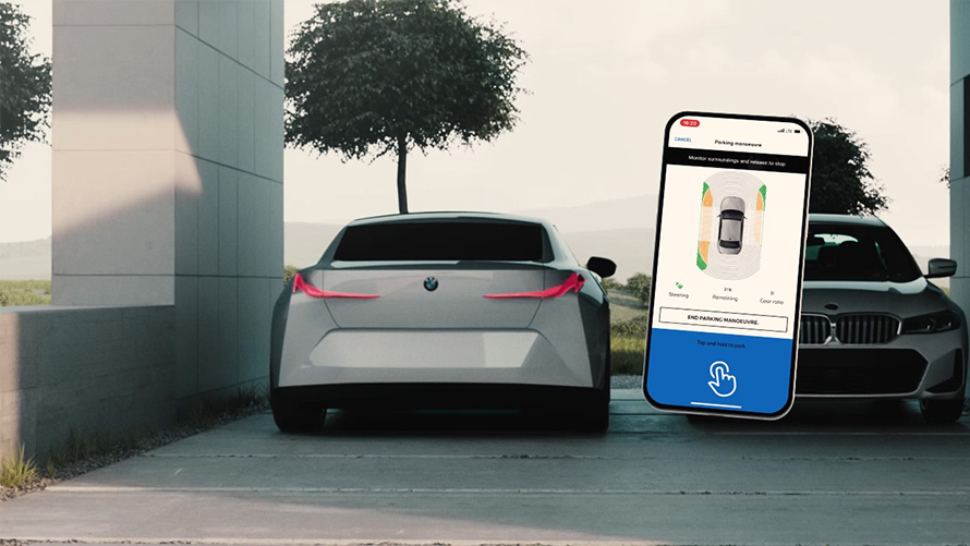 Vaizdo įrašas BMW važiavimo su priekaba asistentą BMW X5 G05 LCI BMW X5 G05 LCI vaizdo įrašas apie Parking Assistant funkciją