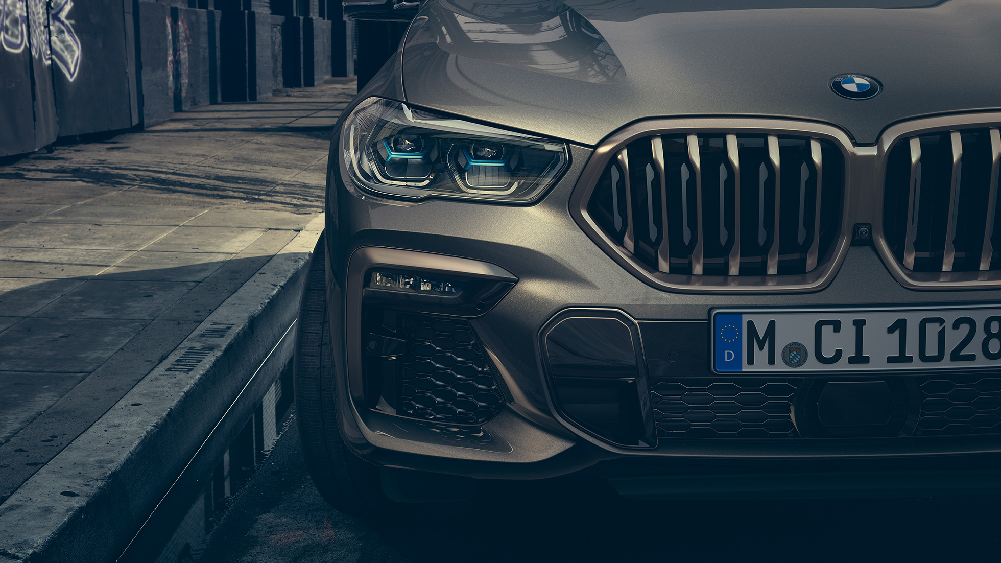 BMW Laserlight BMW X6 su Laserlight vaizdas iš arti