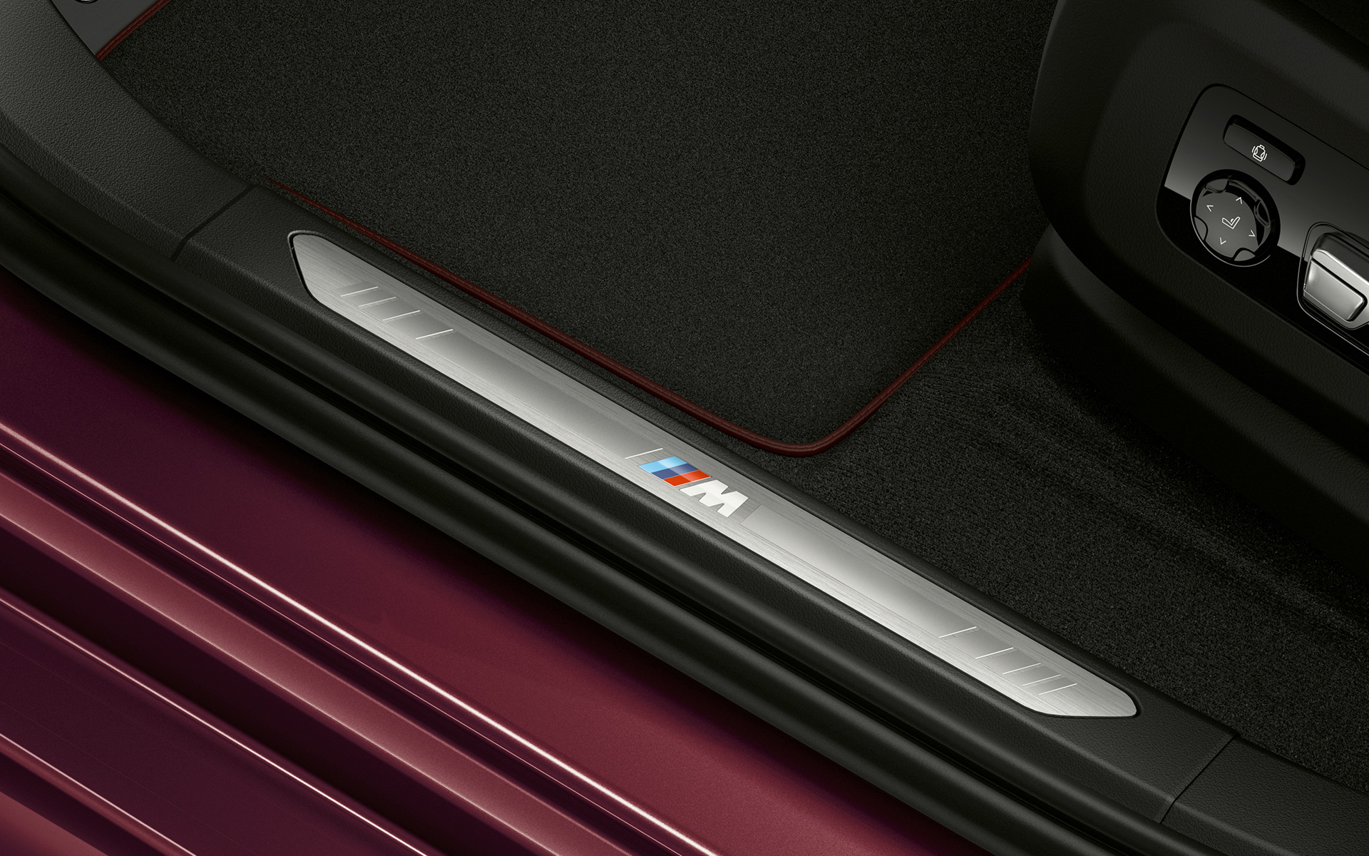 BMW Individual durelių slenkstis, BMW X6 Individual (G06) 2019 BMW Individual durelių slenkstis, BMW X6 Individual (G06) 2019 vaizdas stambiu planu