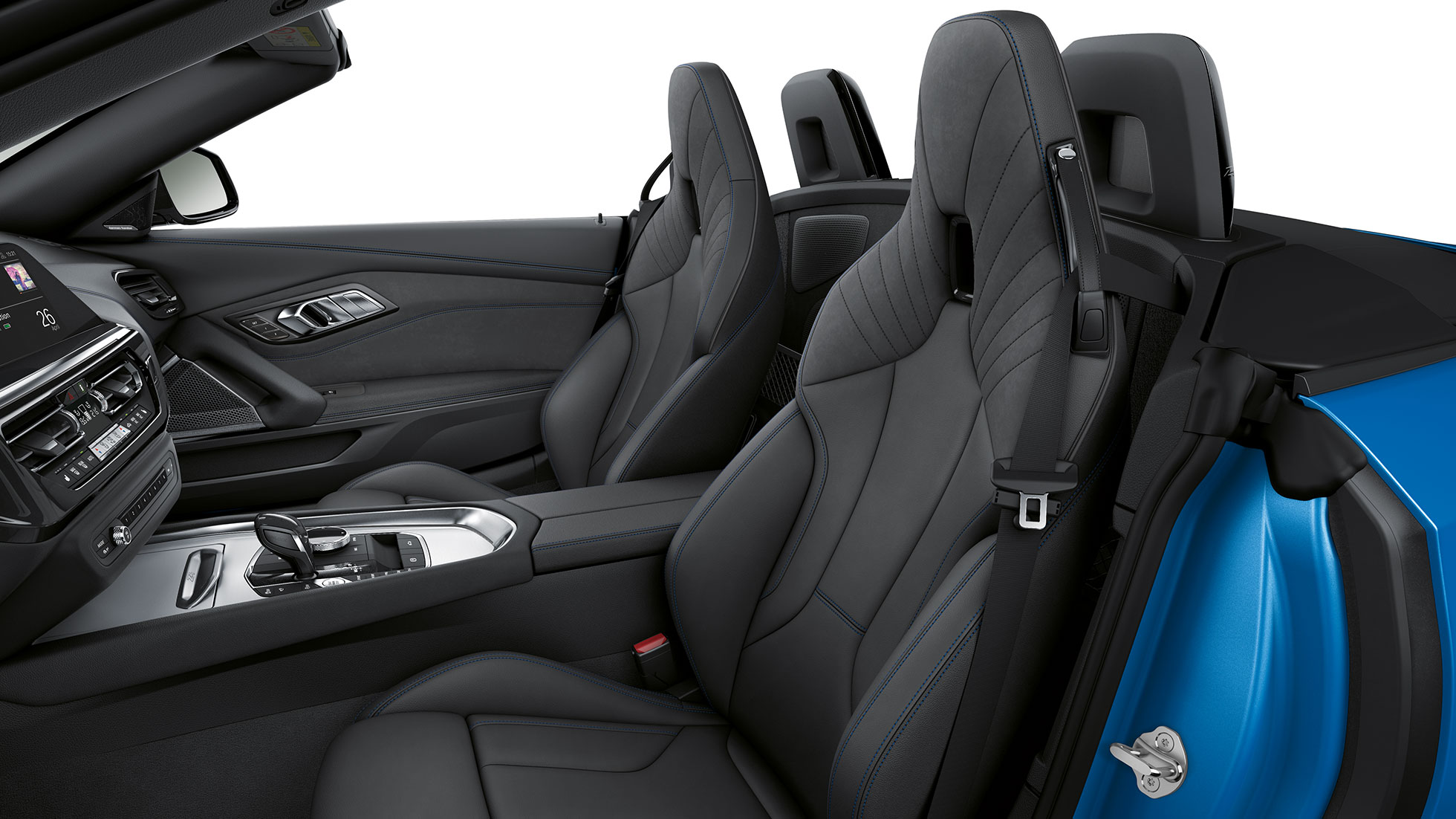 BMW Z4 Roadster modelis M Sport BMW Z4 Roadster modelio M Sport priekinės sėdynės