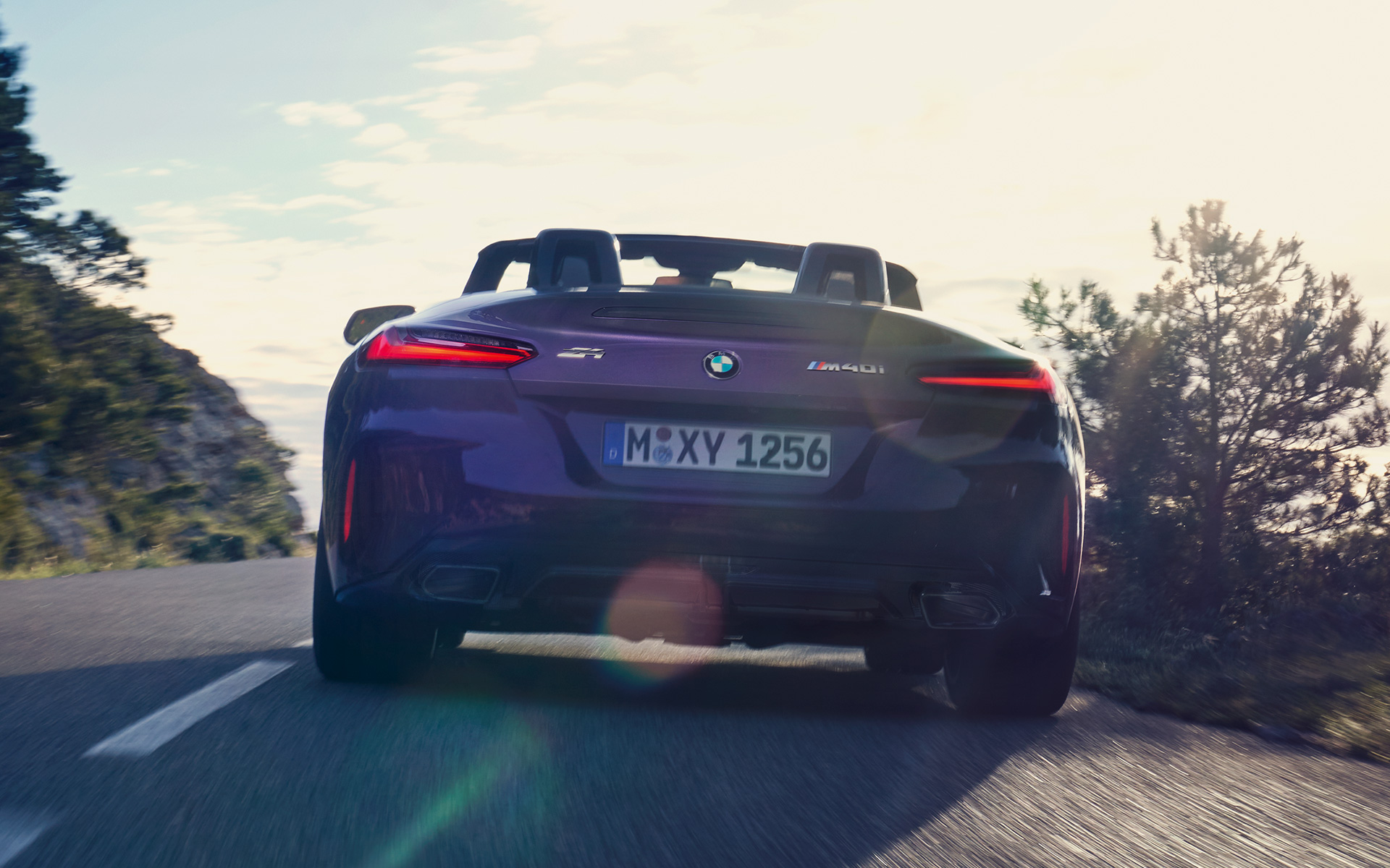 BMW Z4 G29 2022 trijų ketvirčių vaizdas iš galo