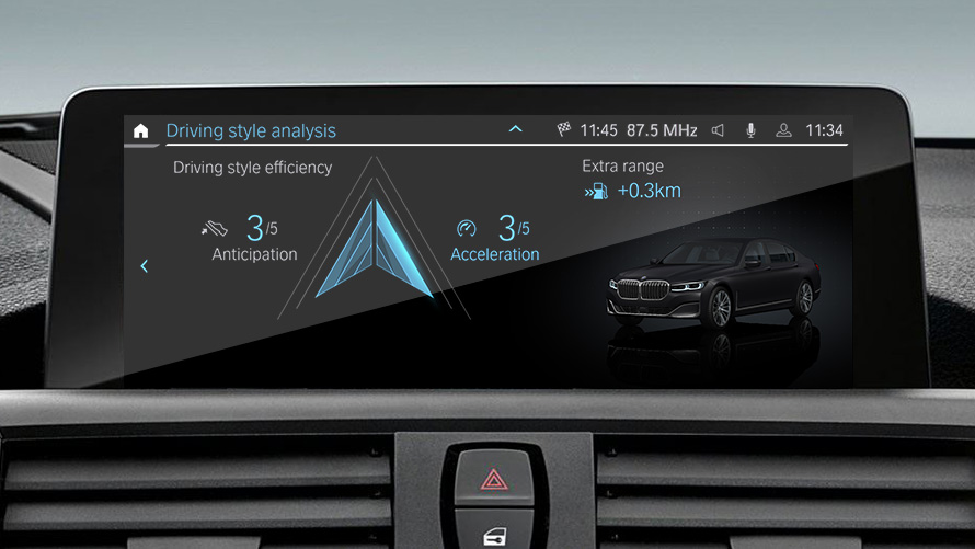 Vairavimo stiliaus analizavimas BMW EfficientDynamics Vairavimo stiliaus analizavimas