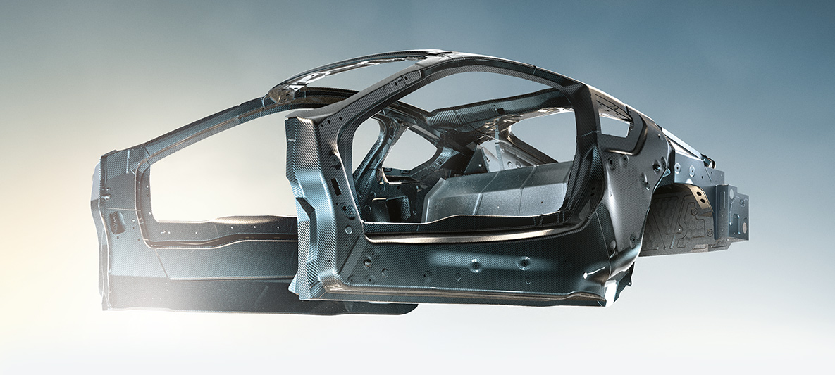 BMW lengvasvorio kėbulo vaizdas iš arti BMW EfficientDynamics BMW lengvasvorio kėbulo vaizdas iš arti