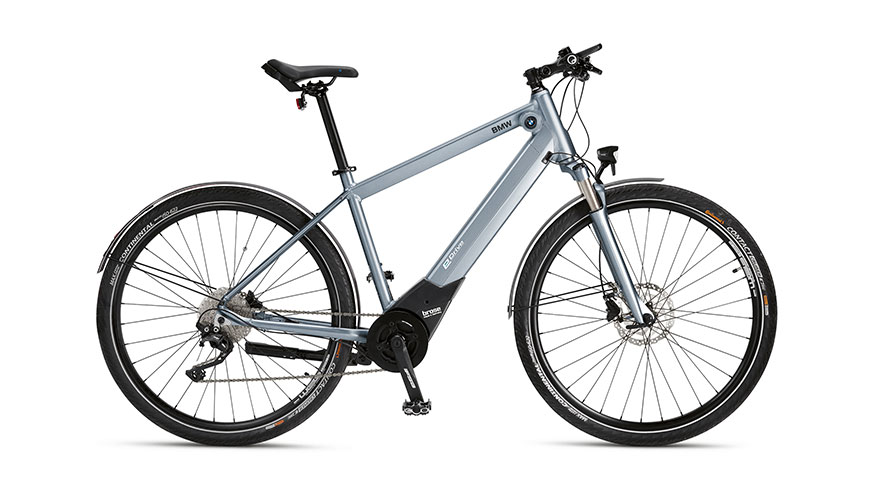 „BMW Active Hybrid E-Bike“ dviratis Gaminio iliustracijoje - BMW Active Hybrid E-Bike dviratis.