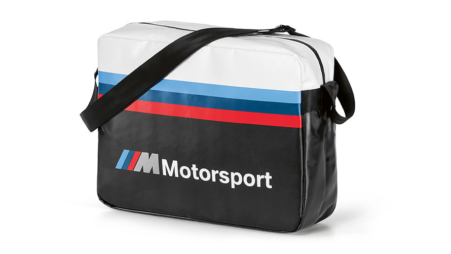 BMW M Motorsport krepšys per petį Nuotraukoje - BMW M Motorsport krepšys per petį
