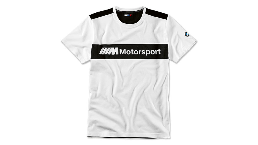 BMW M Motorsport vyriški marškinėliai su logotipu Gaminio iliustracijoje - BMW M Motorsport vyriški marškinėliai su logotipu.