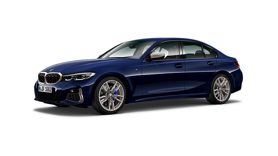 BMW M340i sedanas (G20) 2019 trijų ketvirčių vaizdas iš šono BMW M340i sedanas (G20) 2019 trijų ketvirčių vaizdas iš šono