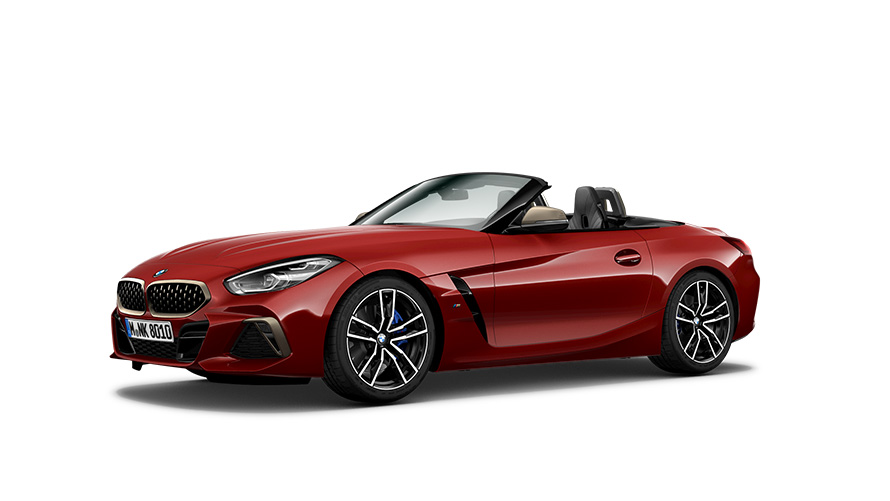 BMW Z4 M40i Roadster (G29) 2018 trijų ketvirčių vaizdas iš šono BMW Z4 M40i Roadster (G29) 2018 trijų ketvirčių vaizdas iš šono