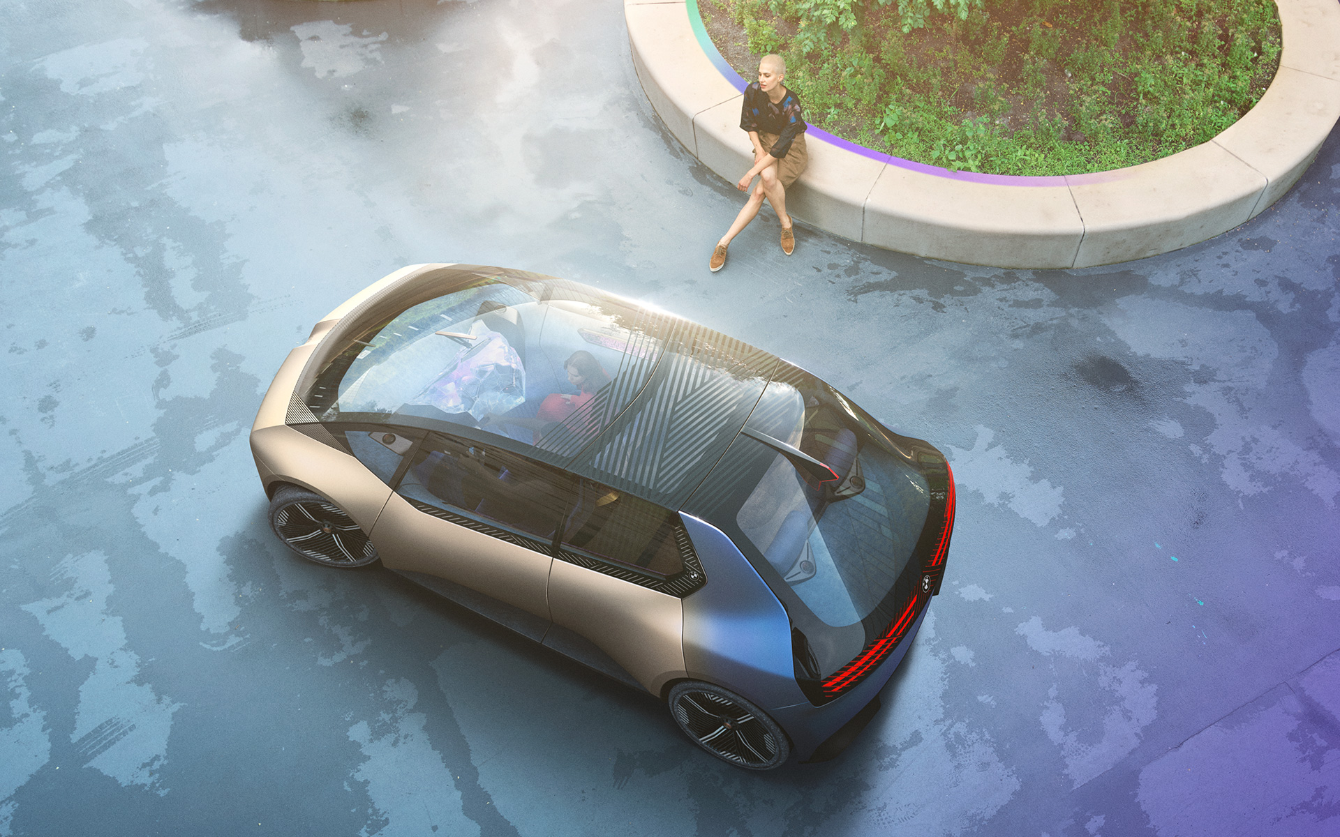 BMW i Vision Circular 2021, 2 koncepcinio automobilio atvaizdas