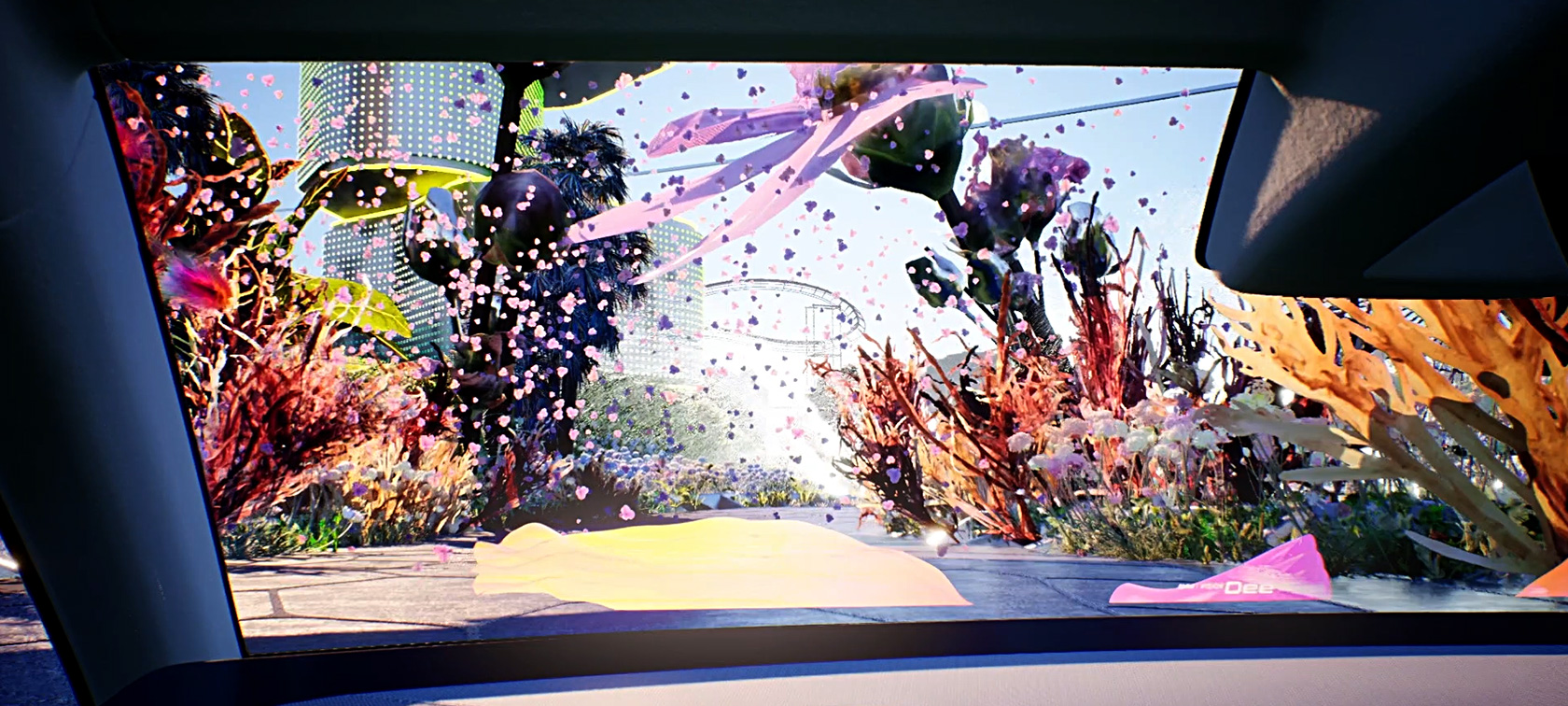 BMW i Vision Dee vairavimo patirtis BMW i Vision Dee Vision automobilis vairavimo patirtis