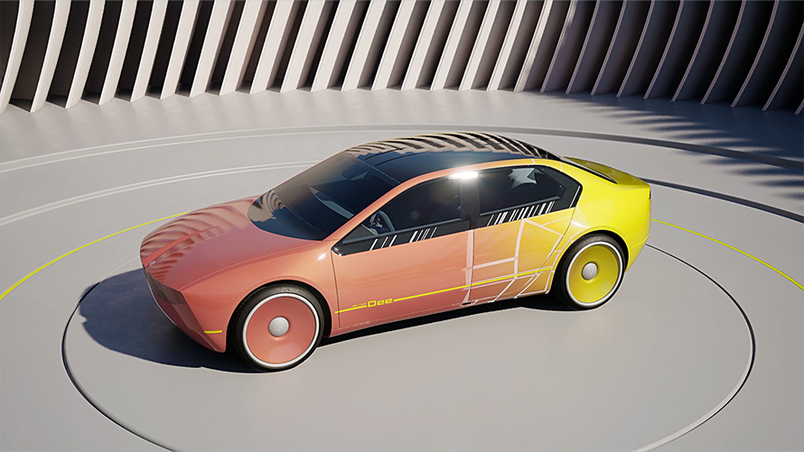 BMW i Vision Dee Ink technologija BMW i Vision Dee Vision automobilis Ink technologija