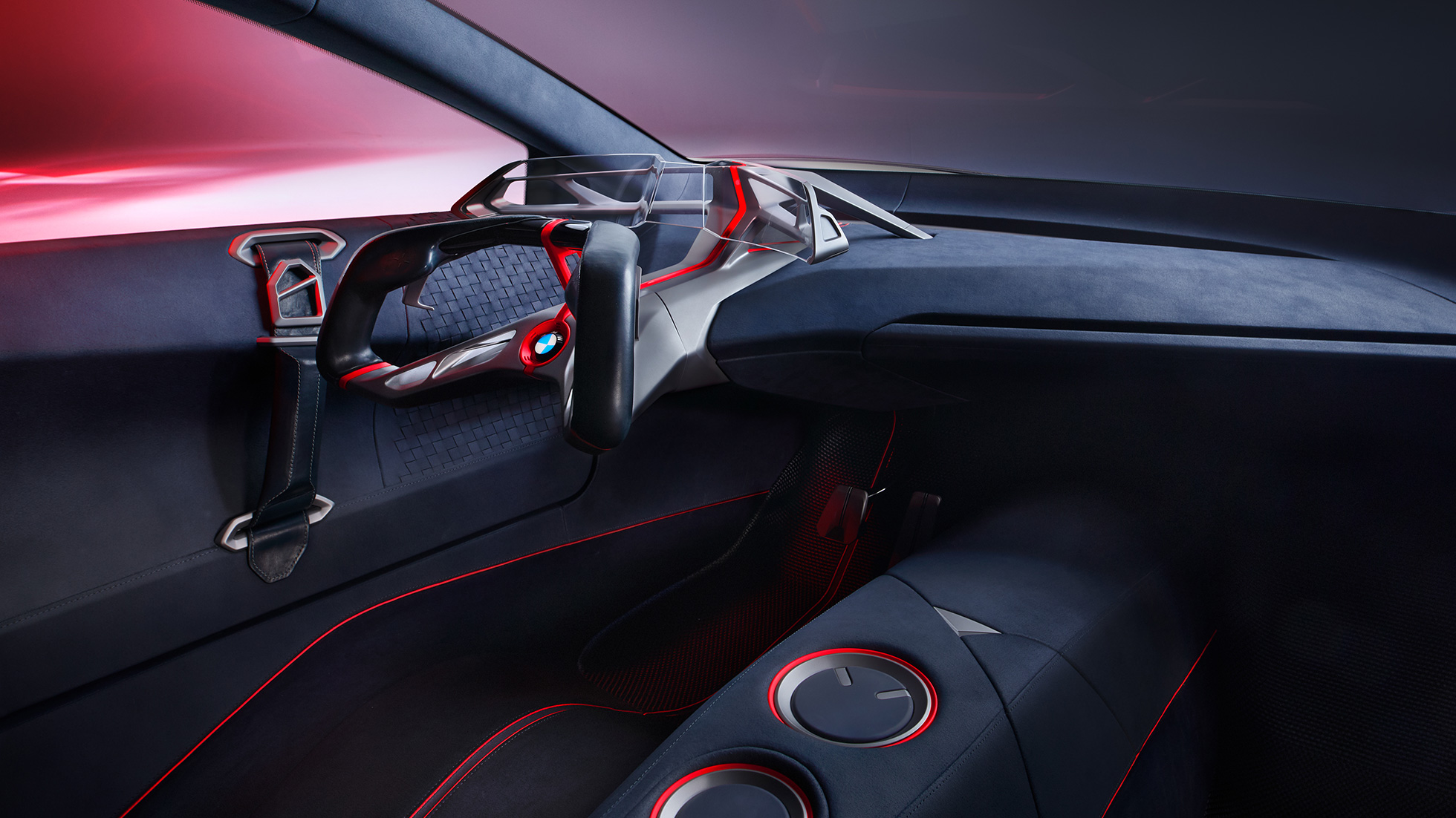 BMW Vision M NEXT, interjeras BMW Vision M NEXT, interjeras, dizainas, prietaisų skydelis