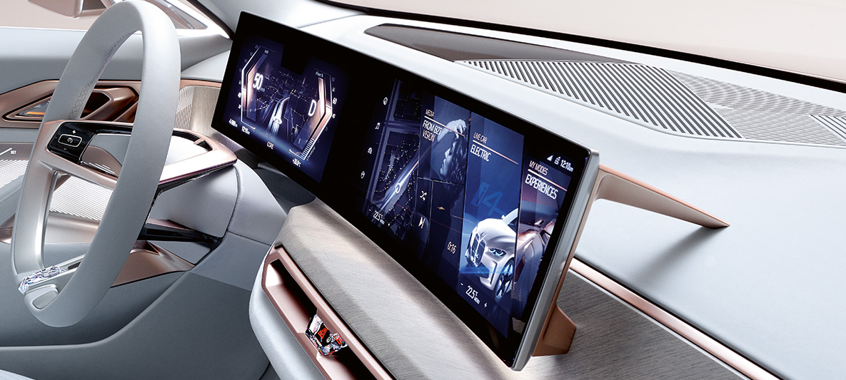 2020 m. BMW i4 G26 koncepto vaizdas nr. 4 2020 m. BMW i4 G26 elektrinio automobilio konceptas, vien tik elektra varomo BMW Gran kupė.vaizdas nr. 4