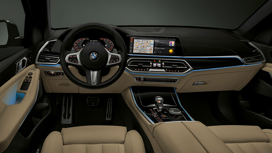 BMW apsauginiai automobiliai, BMW išmanusis asmeninis asistentas BMW apsauginiai automobiliai, BMW išmanusis asmeninis asistentas, vairuotojo erdvė