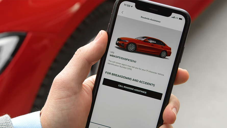 BMW Roadside Assistance pagalba kelyje, aiškinamasis vaizdo įrašas BMW telepaslaugos, BMW Roadside Assistance pagalba kelyje, aiškinamasis vaizdo įrašas