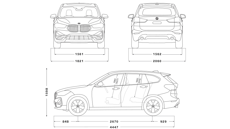 BMW X1 techniniai duomenys BMW.lt