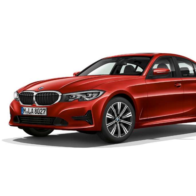 Stovinčio BMW 3 serijos sedano Advantage modelio vaizdas iš šono