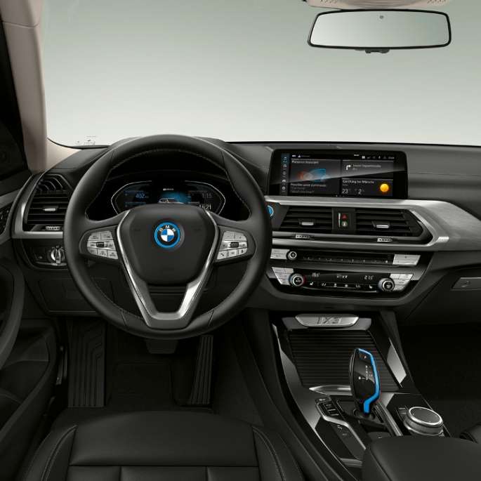 BMW iX3 G08 2020 modelis „Inspiring“, vairuotojo erdvė, interjeras